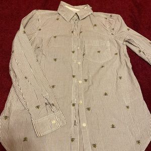 XSmall Women’s Classic Striped Bumblebee Buttondown